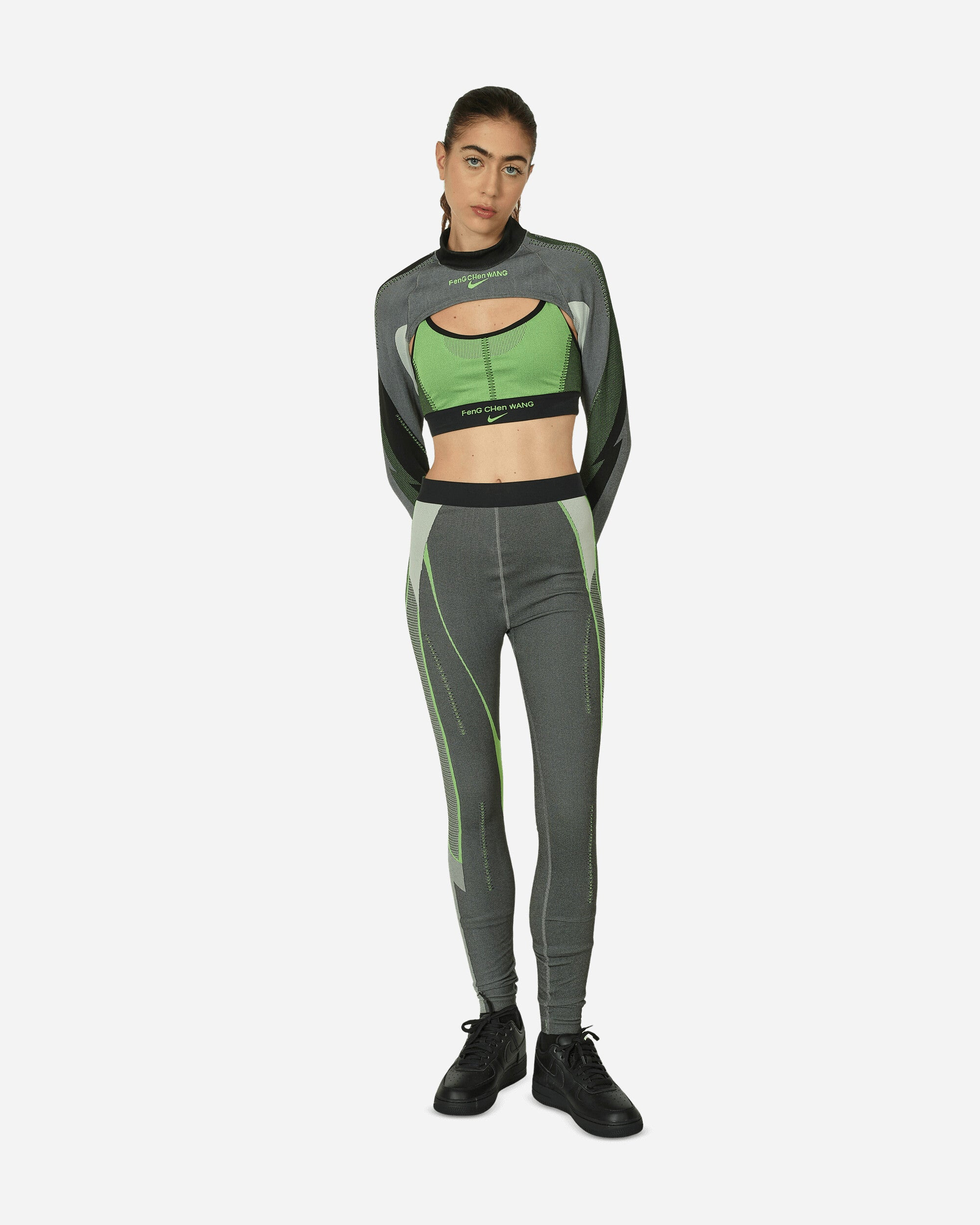 Feng Chen Wang Bra Black / Action Green - 4