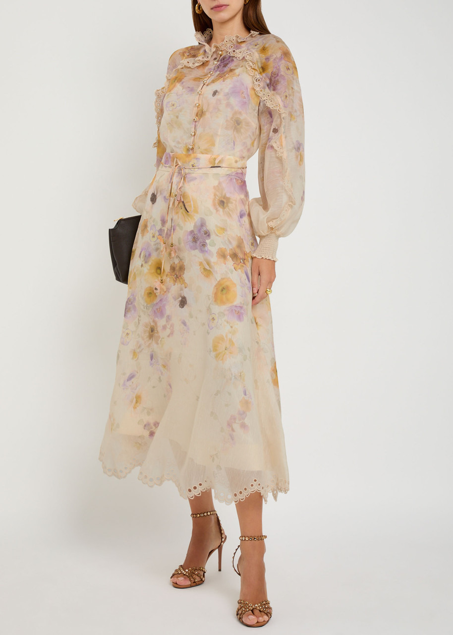 Zimmermann Memento Floral Linen-blend Blouse - 4