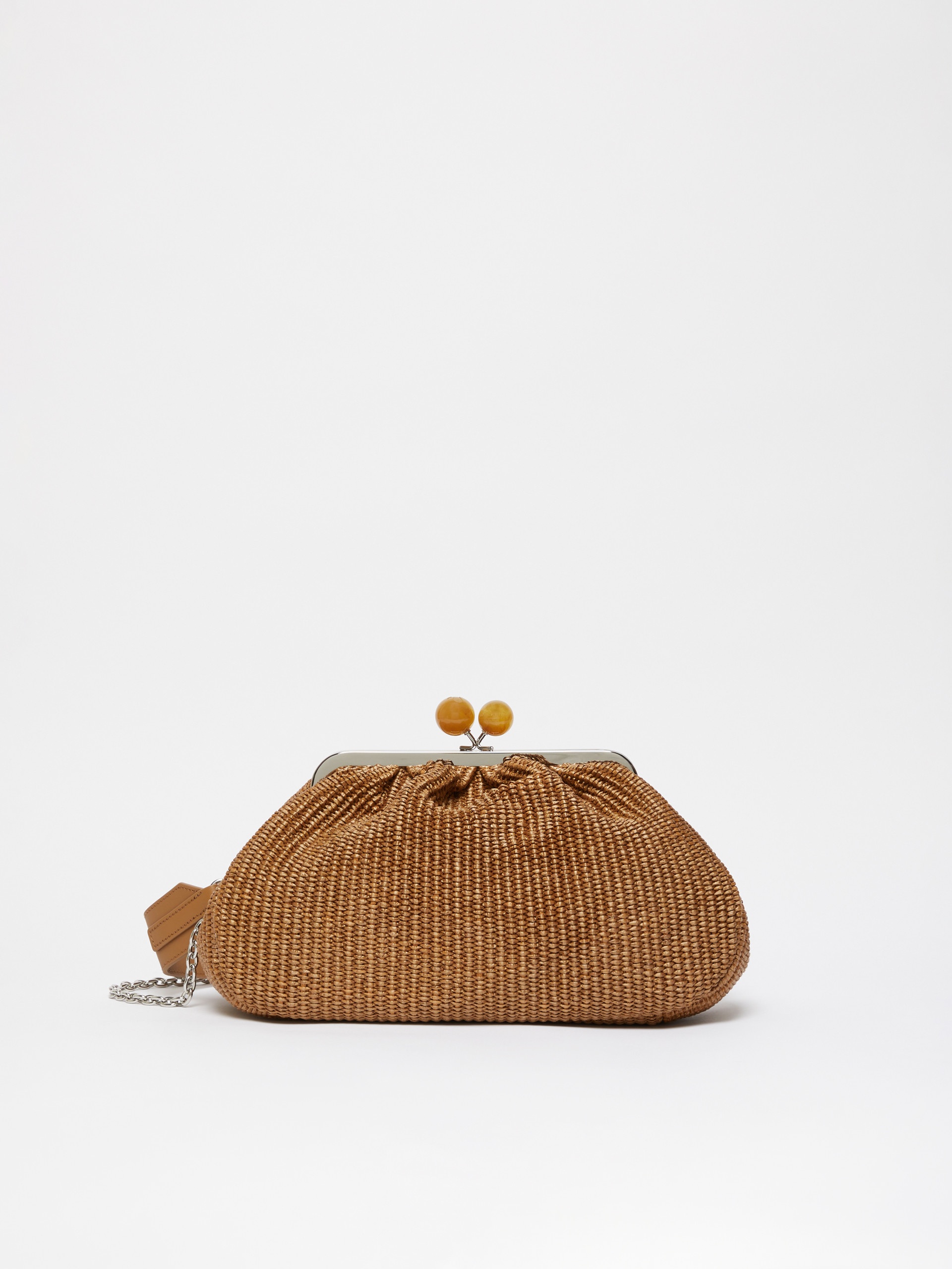 FORTUNA Medium raffia-effect Pasticcino bag - 1