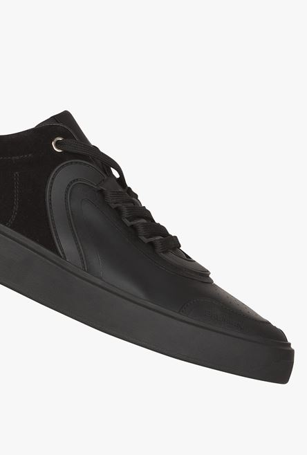 Black leather and suede B-Skate sneakers - 6