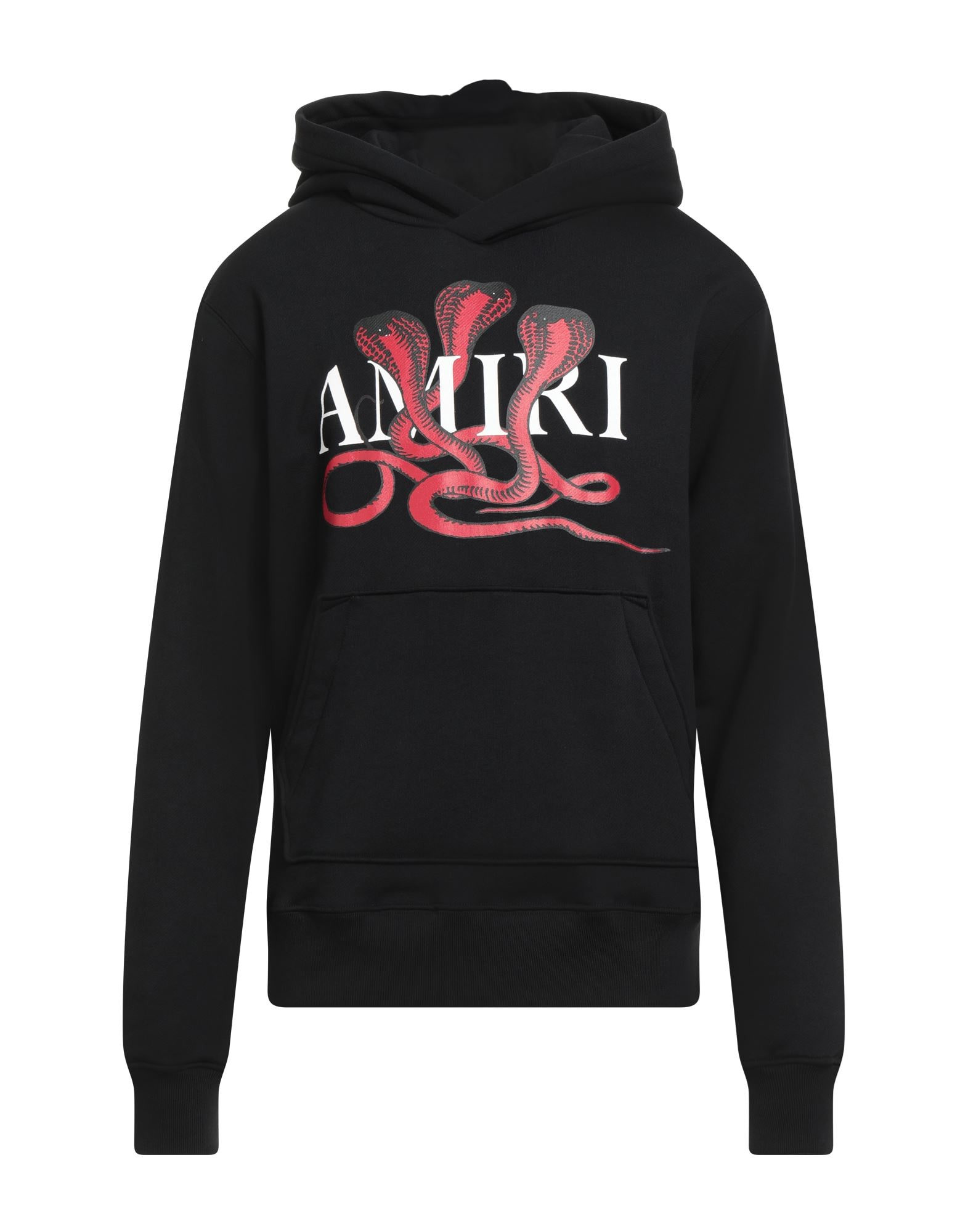 Black Men's Hooded Sweatshirt - 1