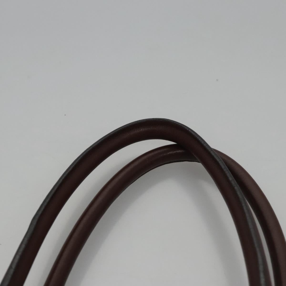 CELINE Hand Bag Wool Leather Gold Brown - 8