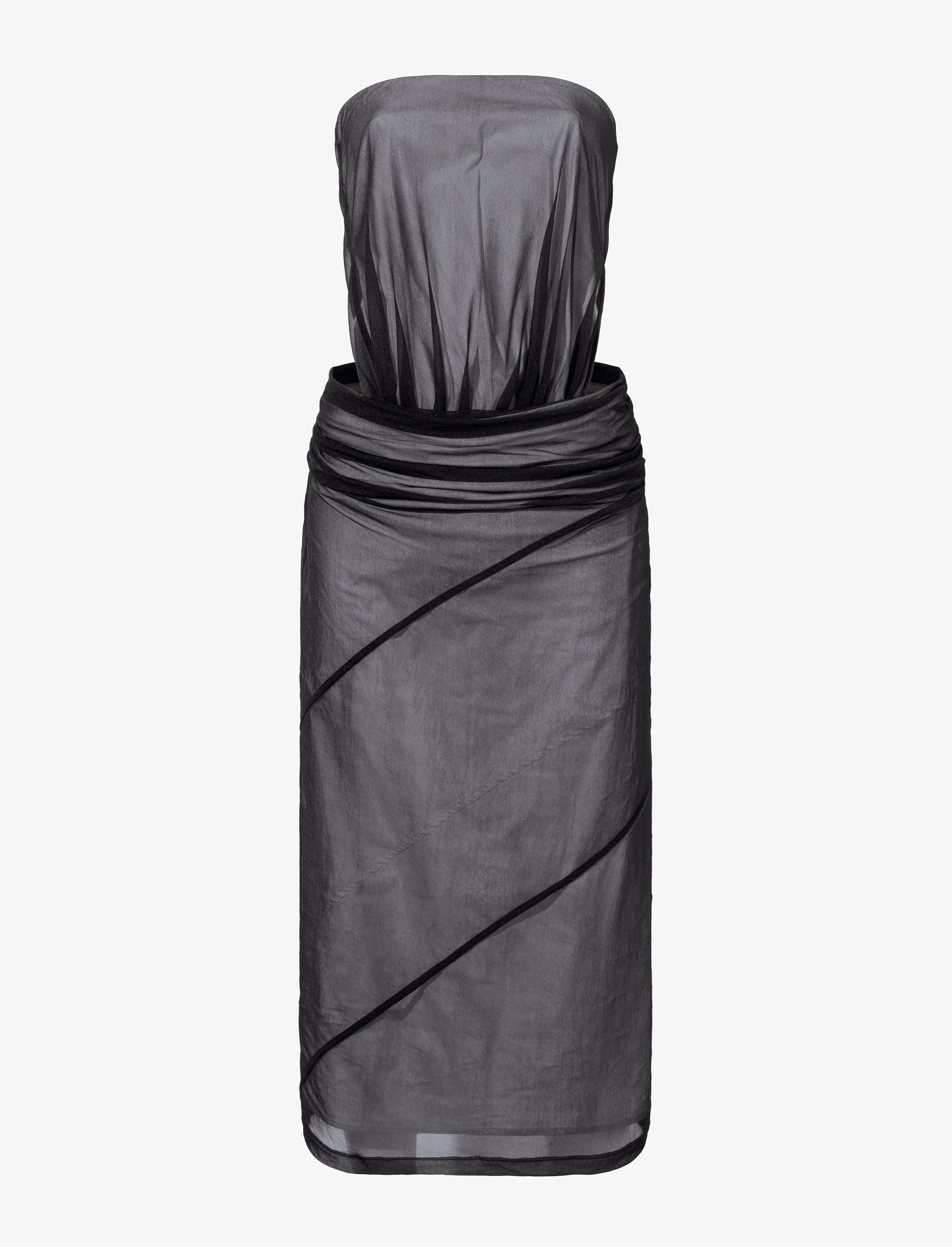 Gwen Strapless Dress in Silk Nylon - 1