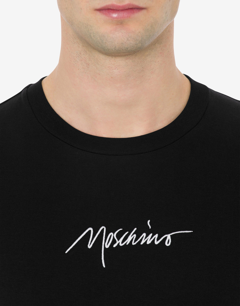 MOSCHINO SIGNATURE STRETCH JERSEY T-SHIRT 8