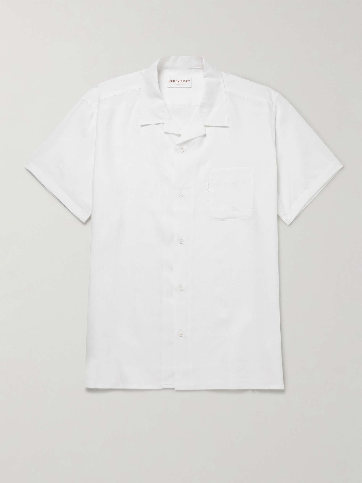 Monaco Camp-Collar Linen Shirt - 1