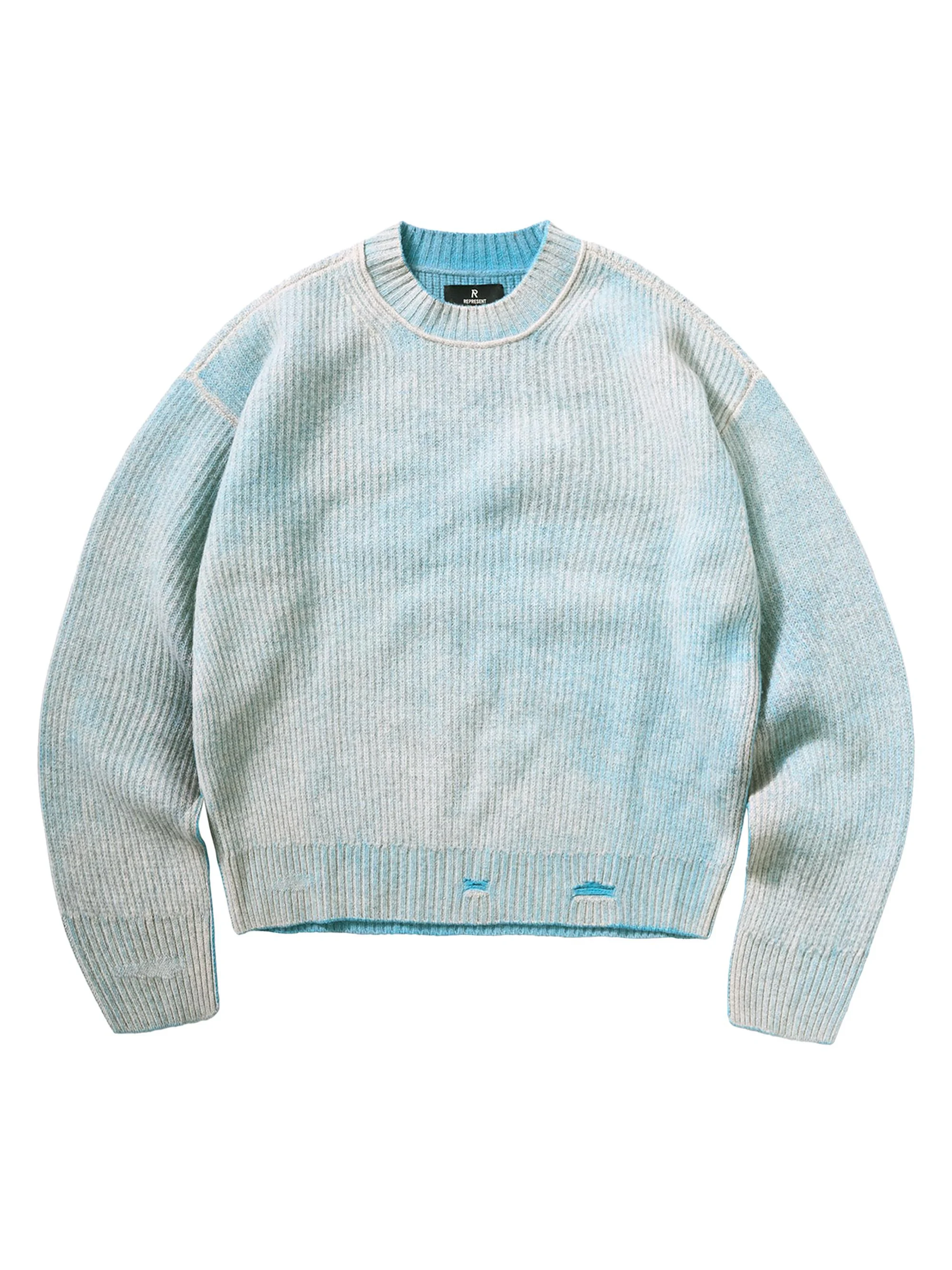Men's Legacy Fade Out Reversible Knit Crewneck Sweater - Cloud - 1