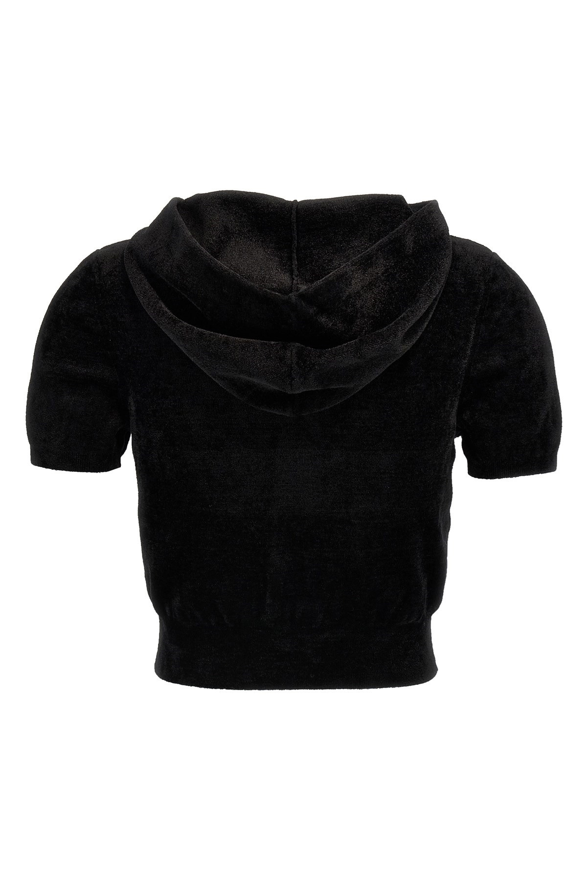 Logo chenille cropped hoodie - 3