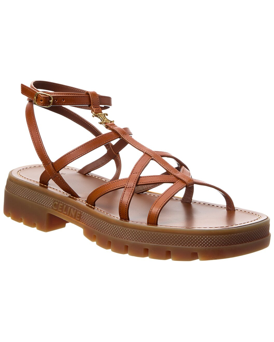 CELINE Clea Strappy Leather Sandal - 1