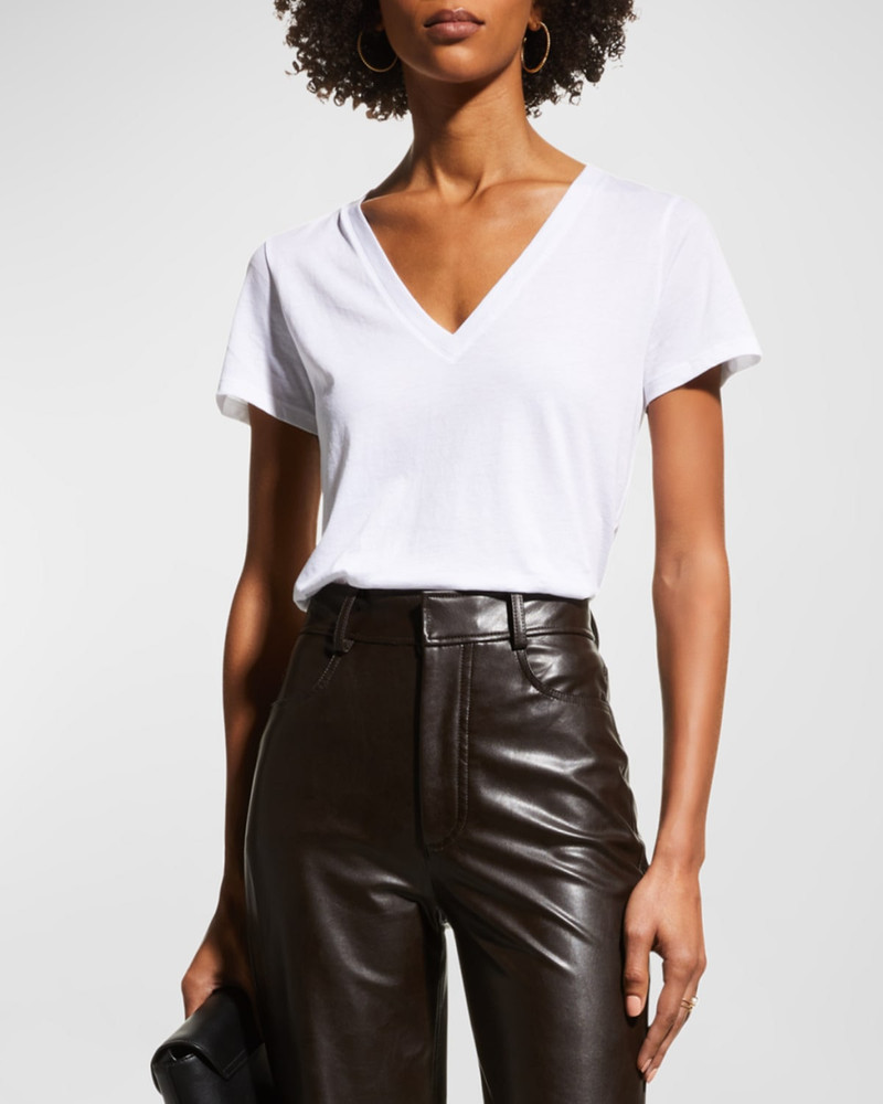Essential Pima Cotton V-Neck Tee 4
