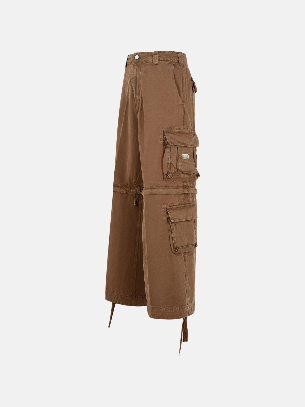 BROWN COTTON TROUSERS - 2