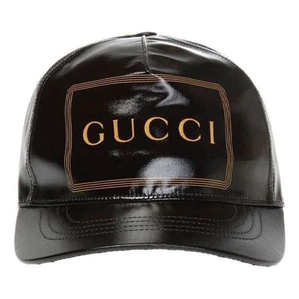 (WMNS) Gucci Baseball Hat With Frame Print 'Black' 426887-4HG80-1000 - 1