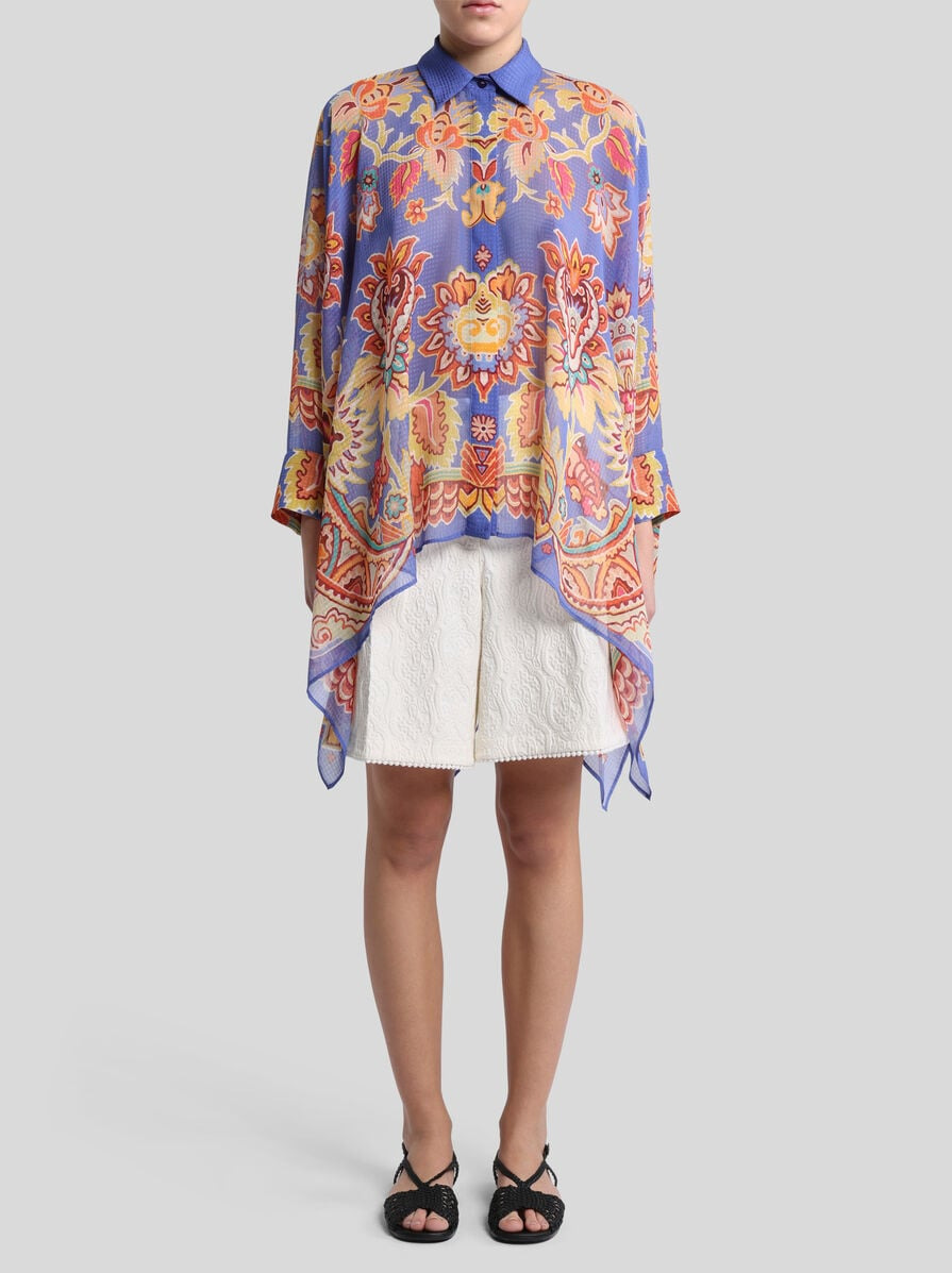 PONCHO SHIRT WITH PRINT - 4