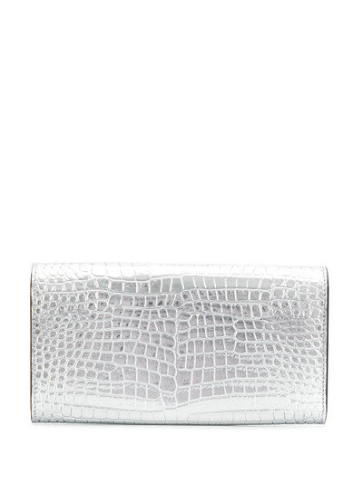 JIMMY CHOO Martina crocodile effect wallet outlook