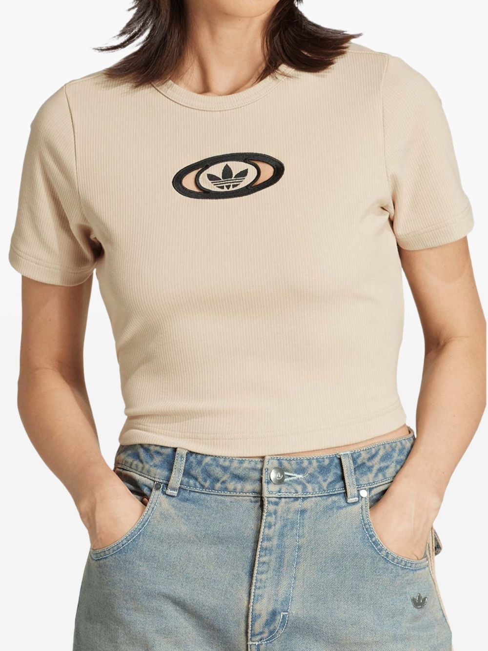 Originals Campus 2000 ribbed logo-embroidered top - 2
