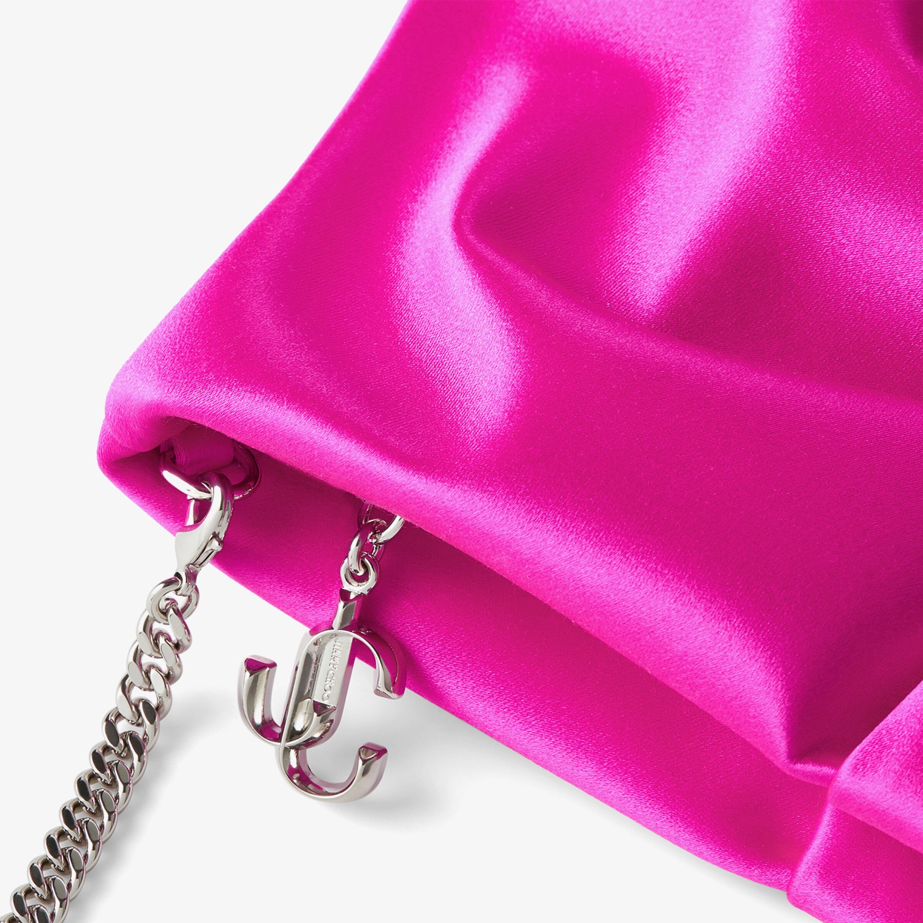 Bonny Clutch
Fuchsia Satin Clutch Bag - 7