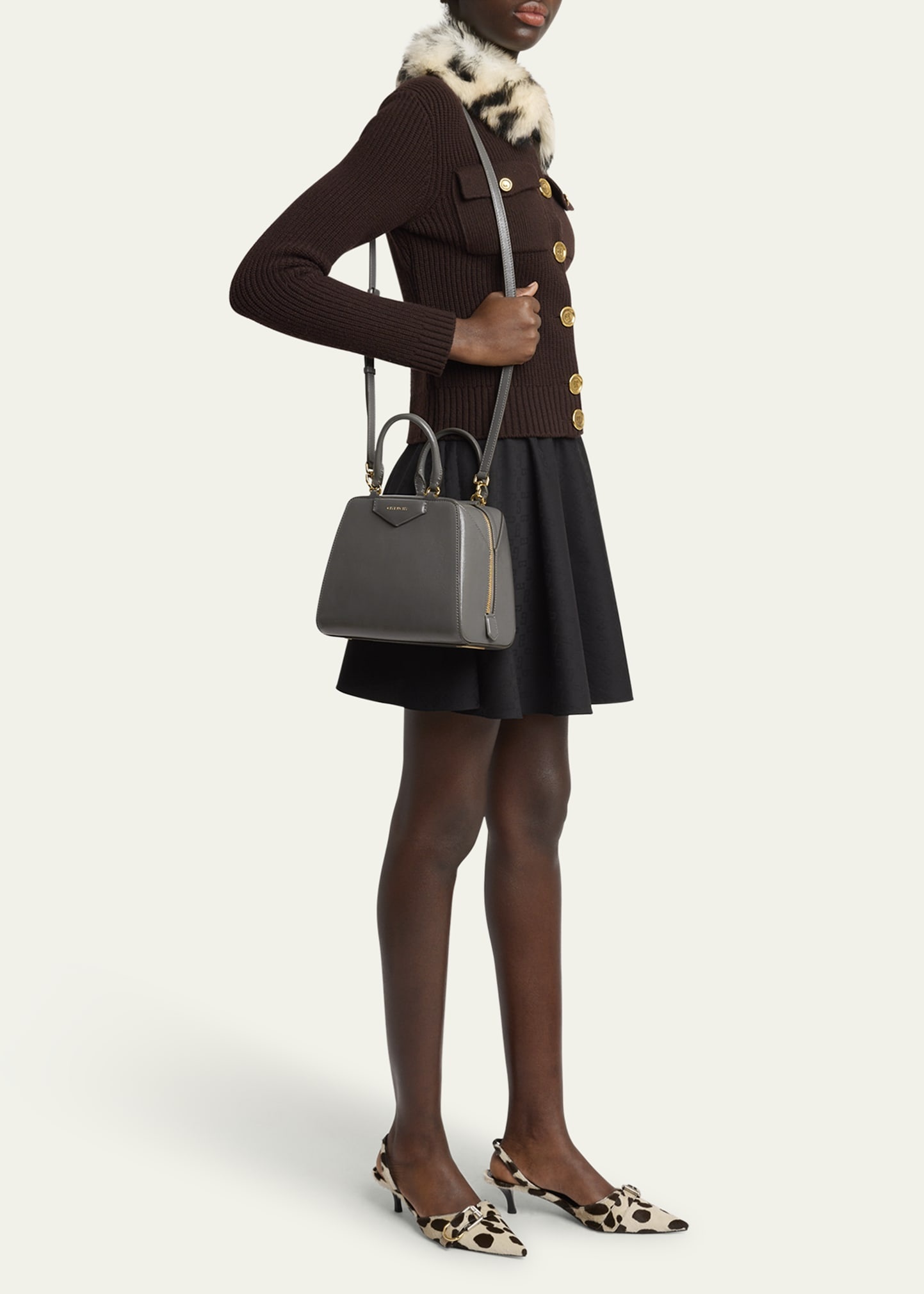 Antigona Cube Mini Top-Handle Bag in Shiny Tumbled Leather - 5