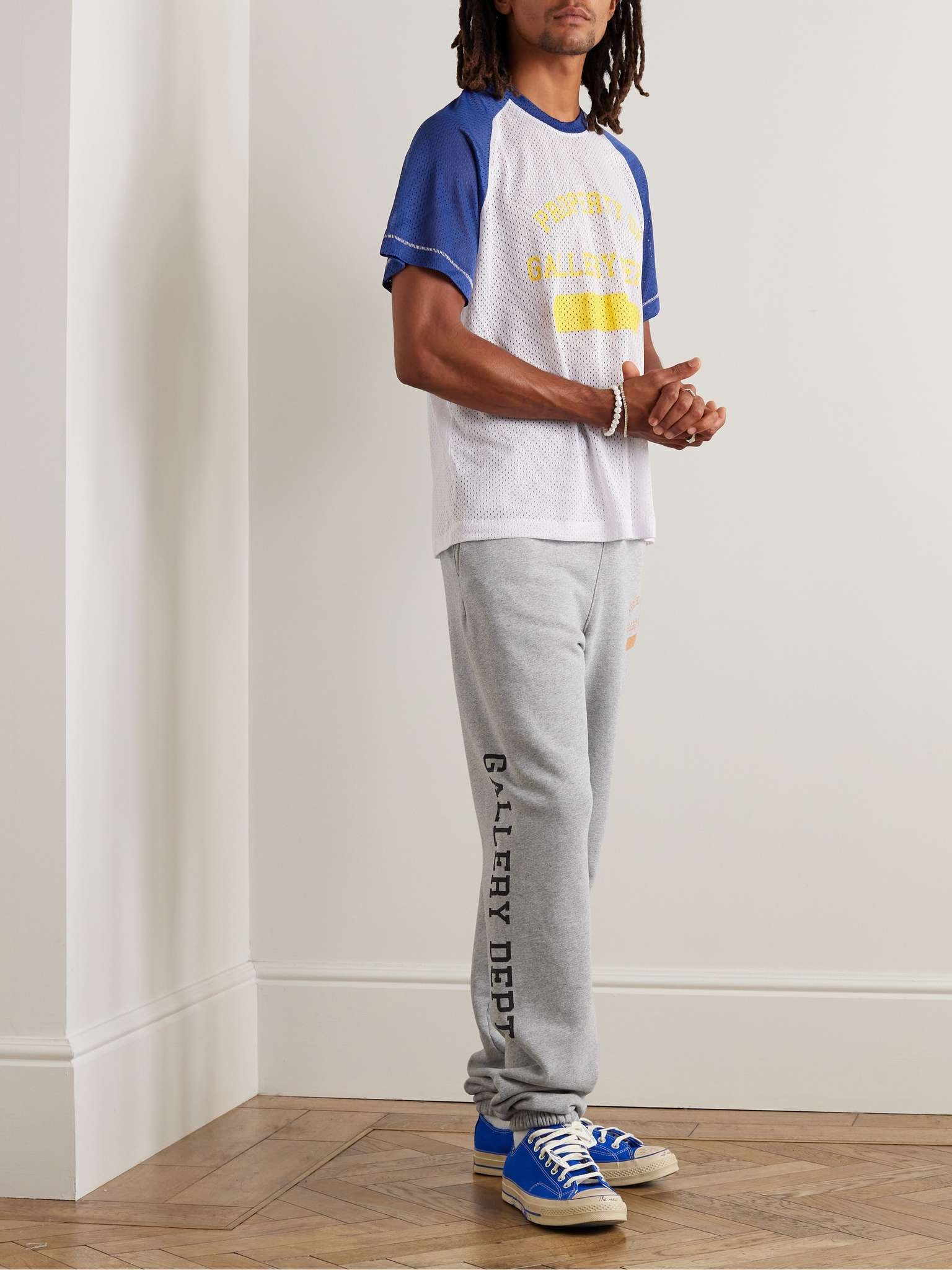 Tapered Logo-Print Cotton-Jersey Sweatpants - 2