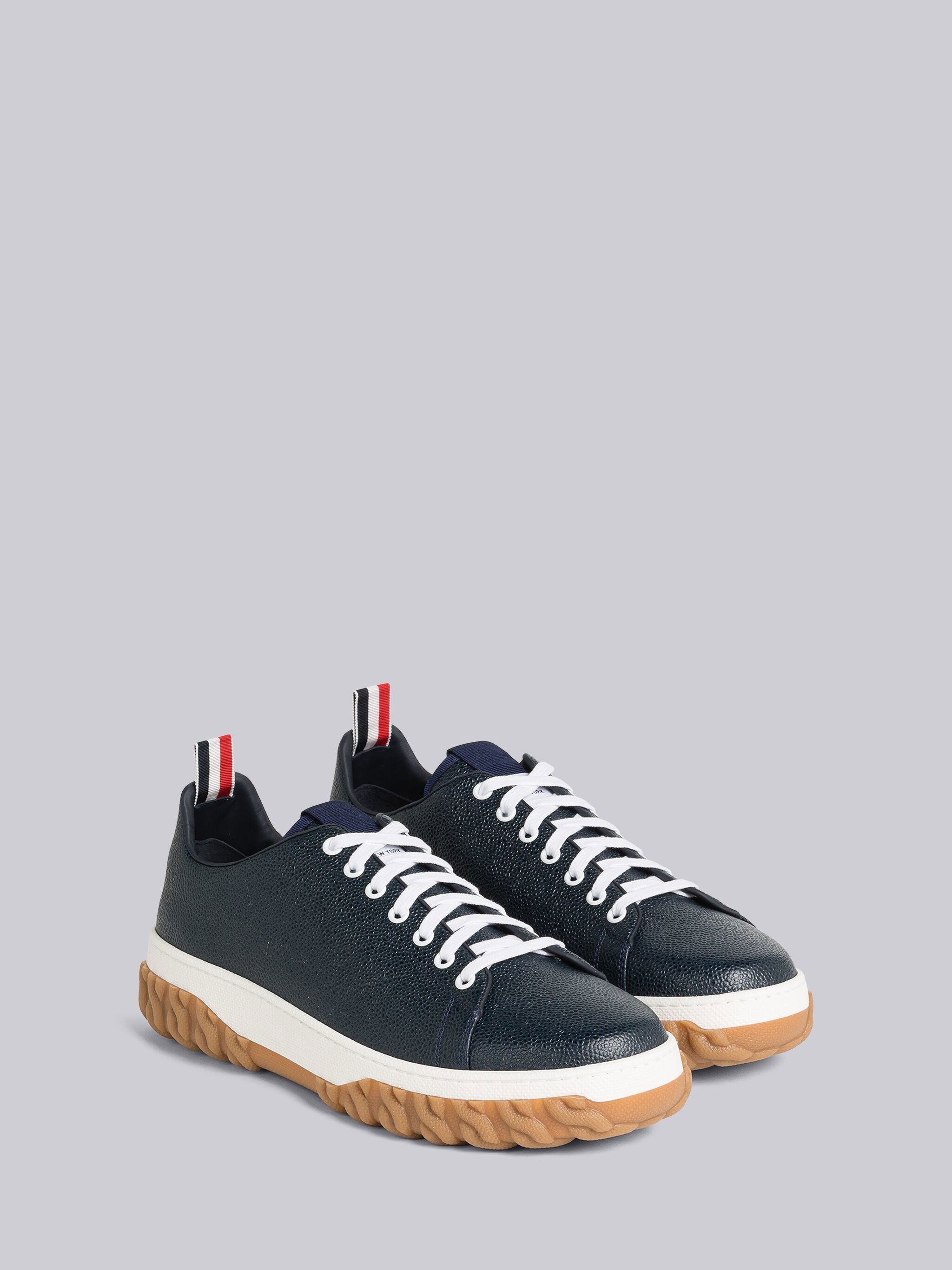 Court pebble-grain sneakers - 6