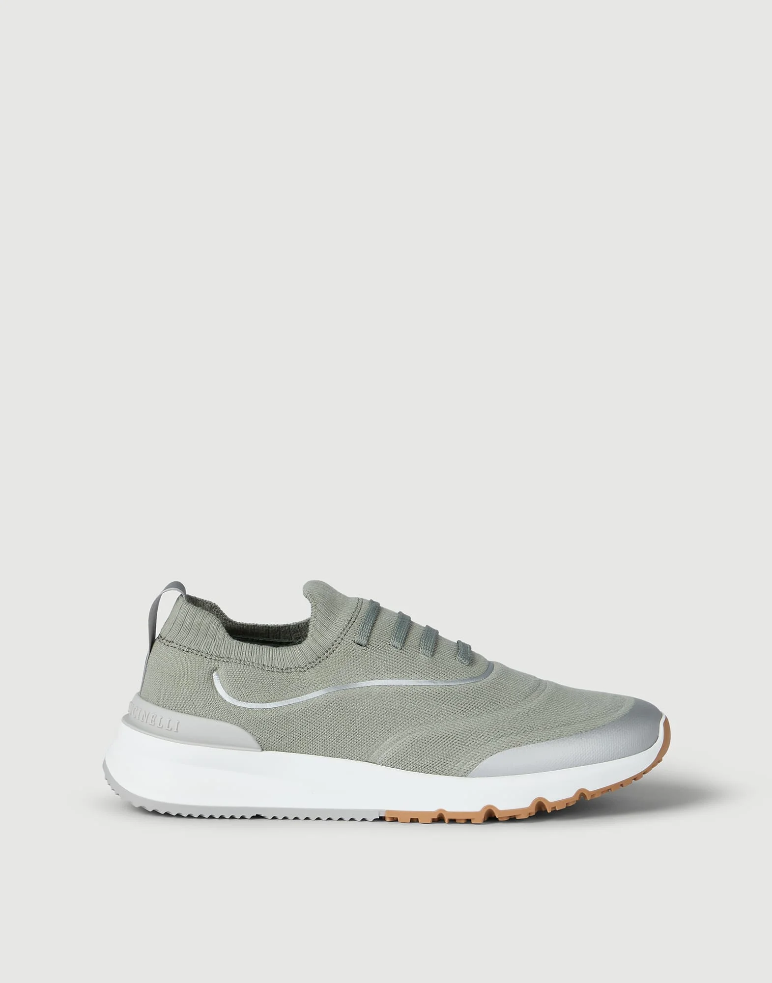 Techno cotton knit runners with heat-bonded details - 1