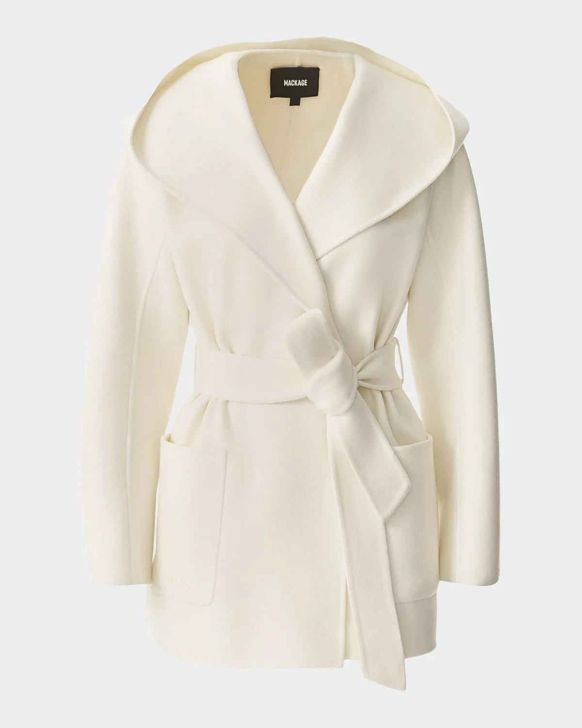 Paya Double-Face Wool Wrap Coat - 1