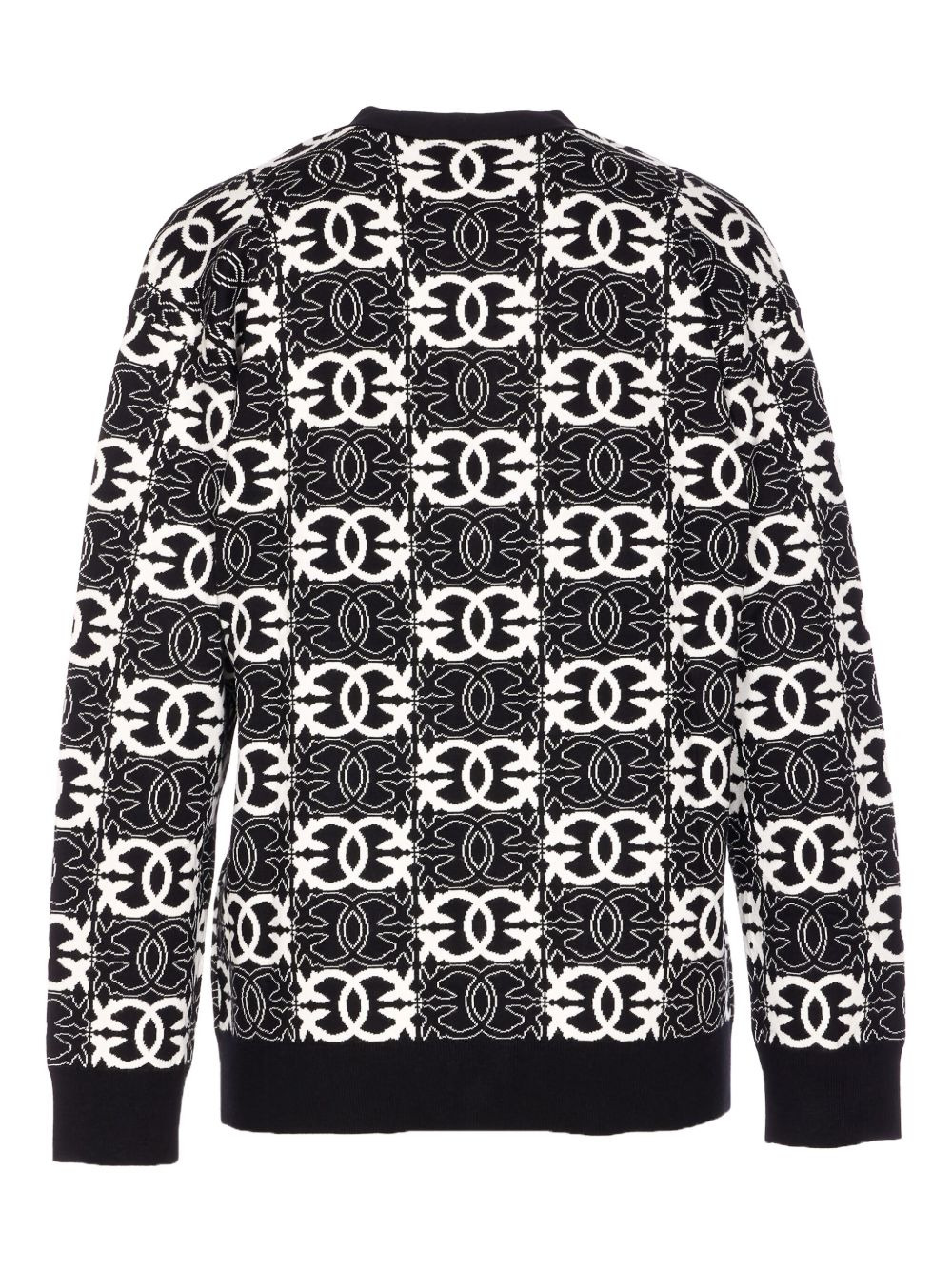 geometric-pattern cardigan - 2
