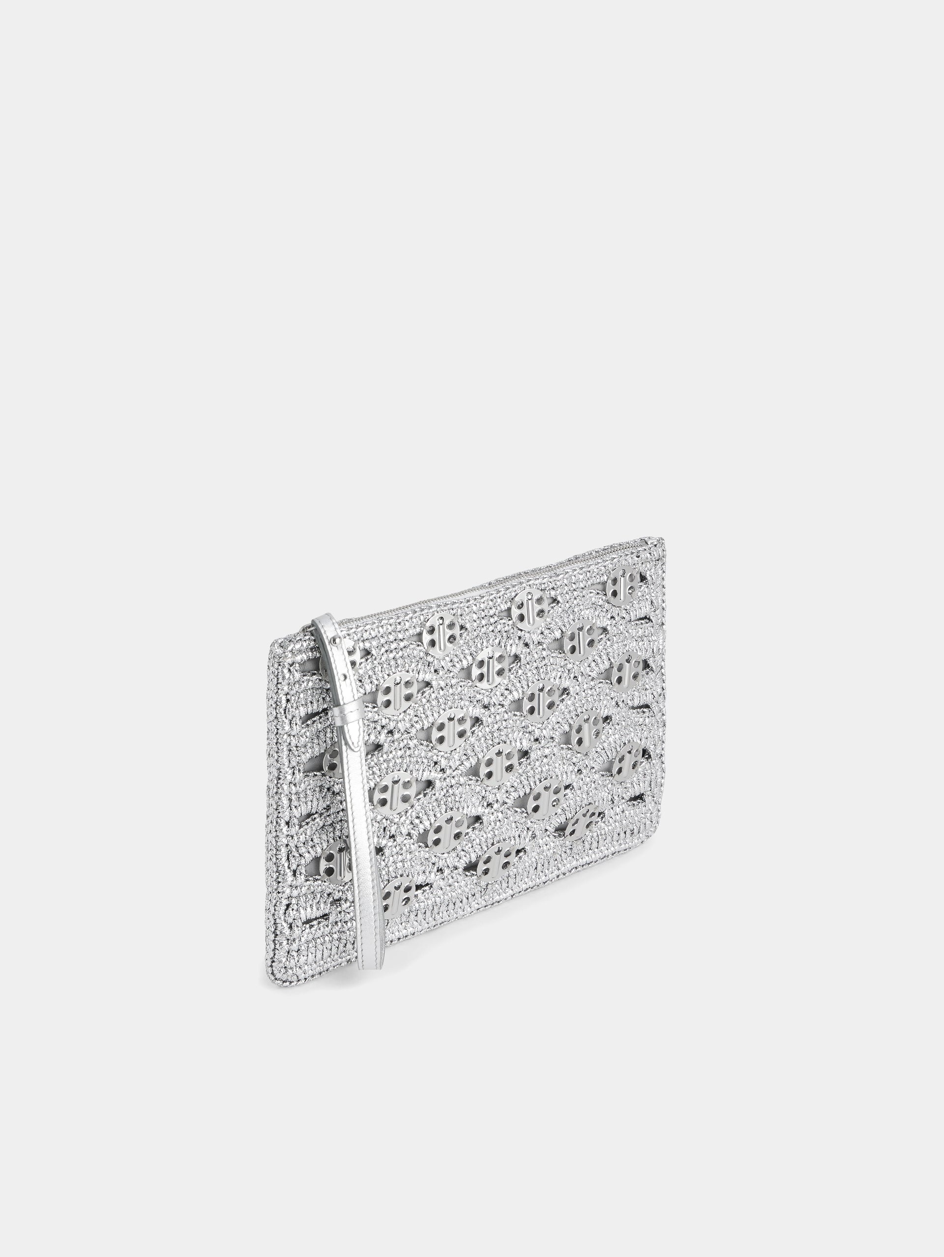 POUCH IN LUREX RAFFIA - 5