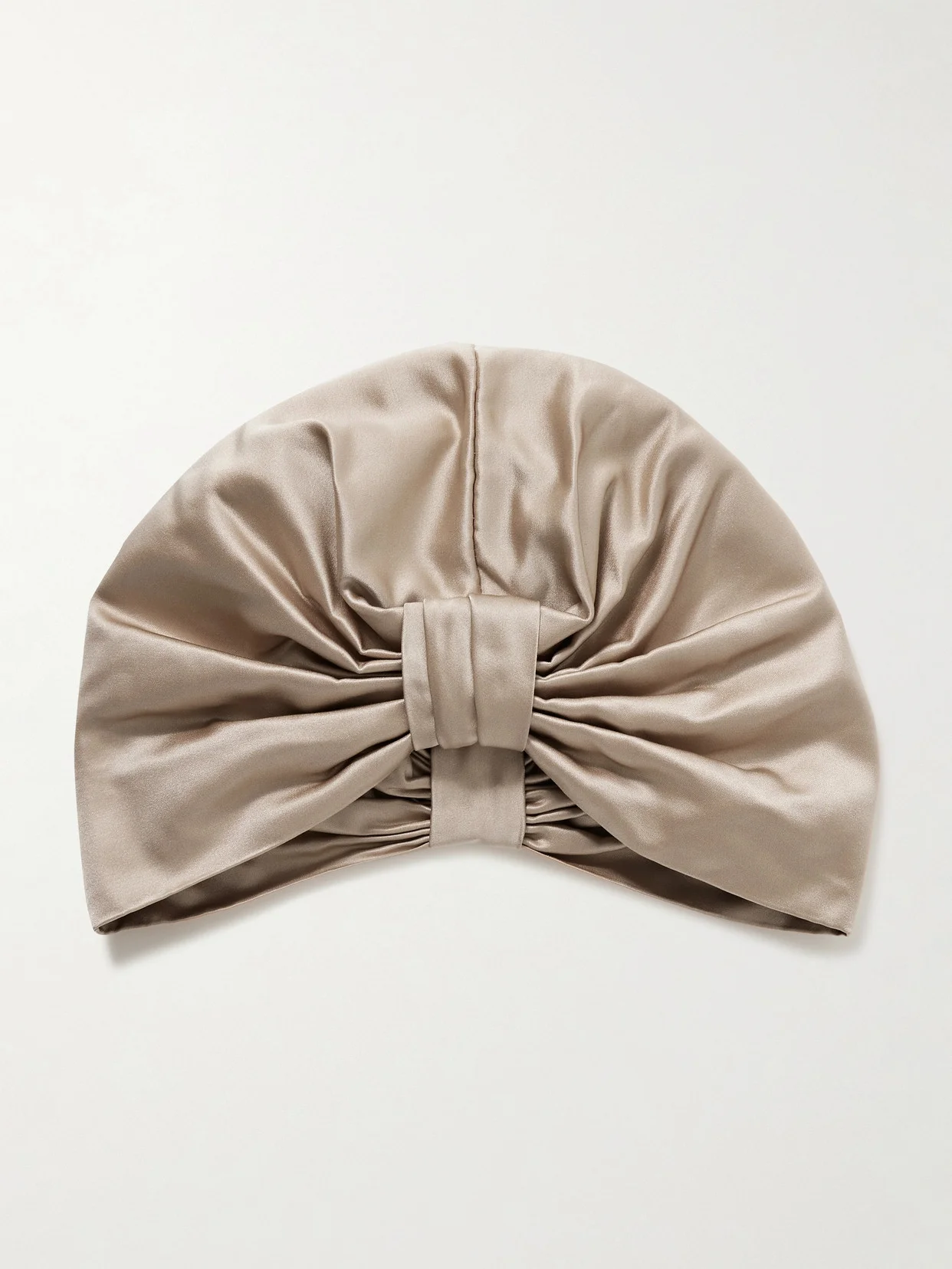Sasha Gathered Duchesse-satin Hair Wrap - 1