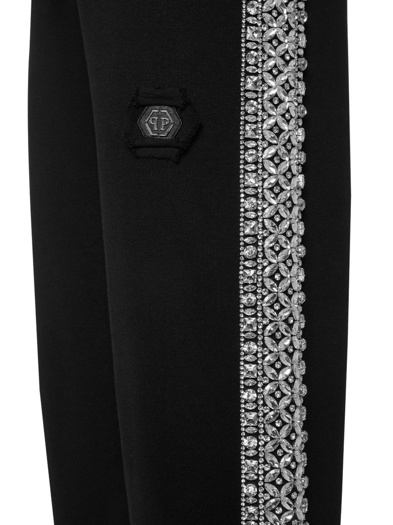 crystal-embellished track pants 3