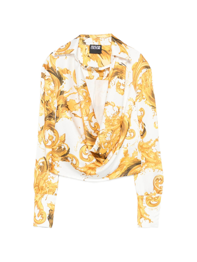 long-sleeve baroque-print blouse 1