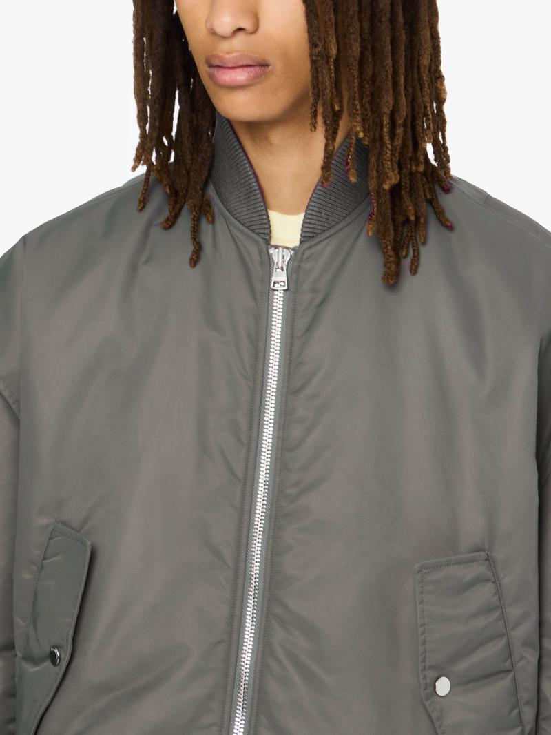 OVERSIZED CURVED HEM BOMBER JACKET 4