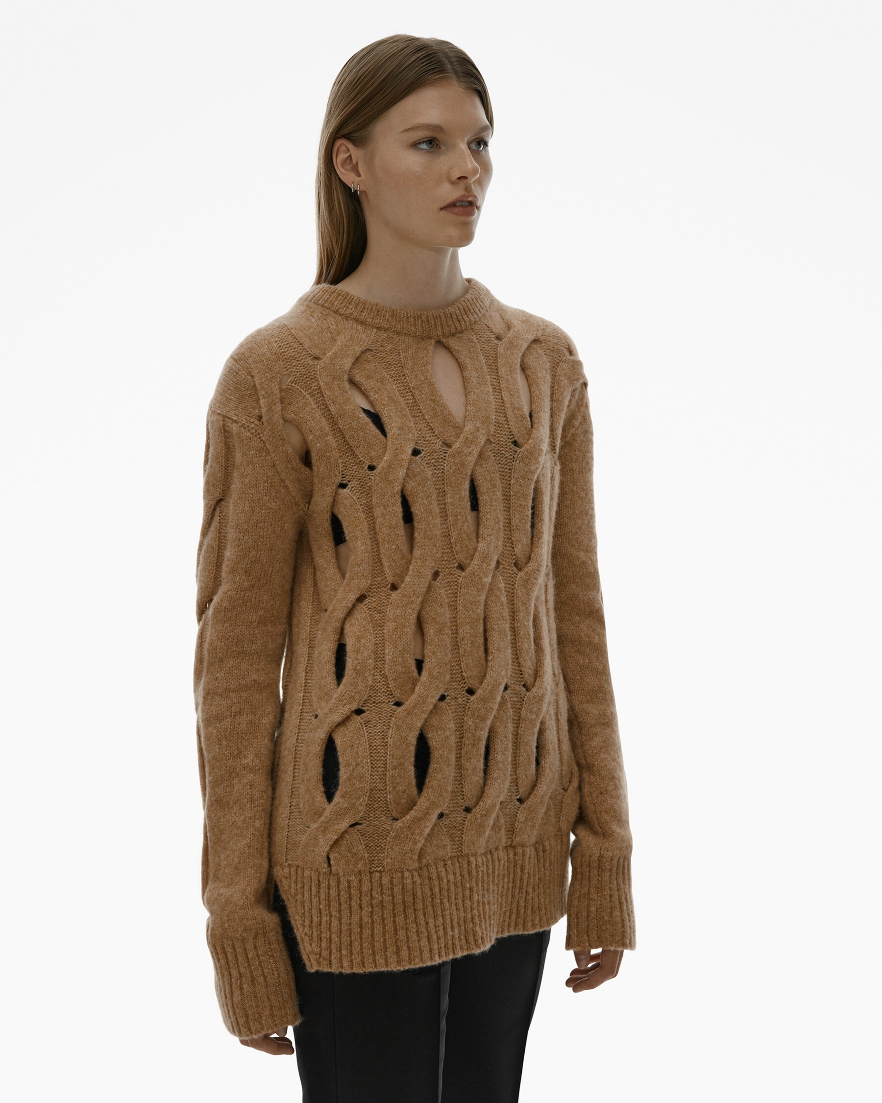 CABLE KNIT SWEATER - 5