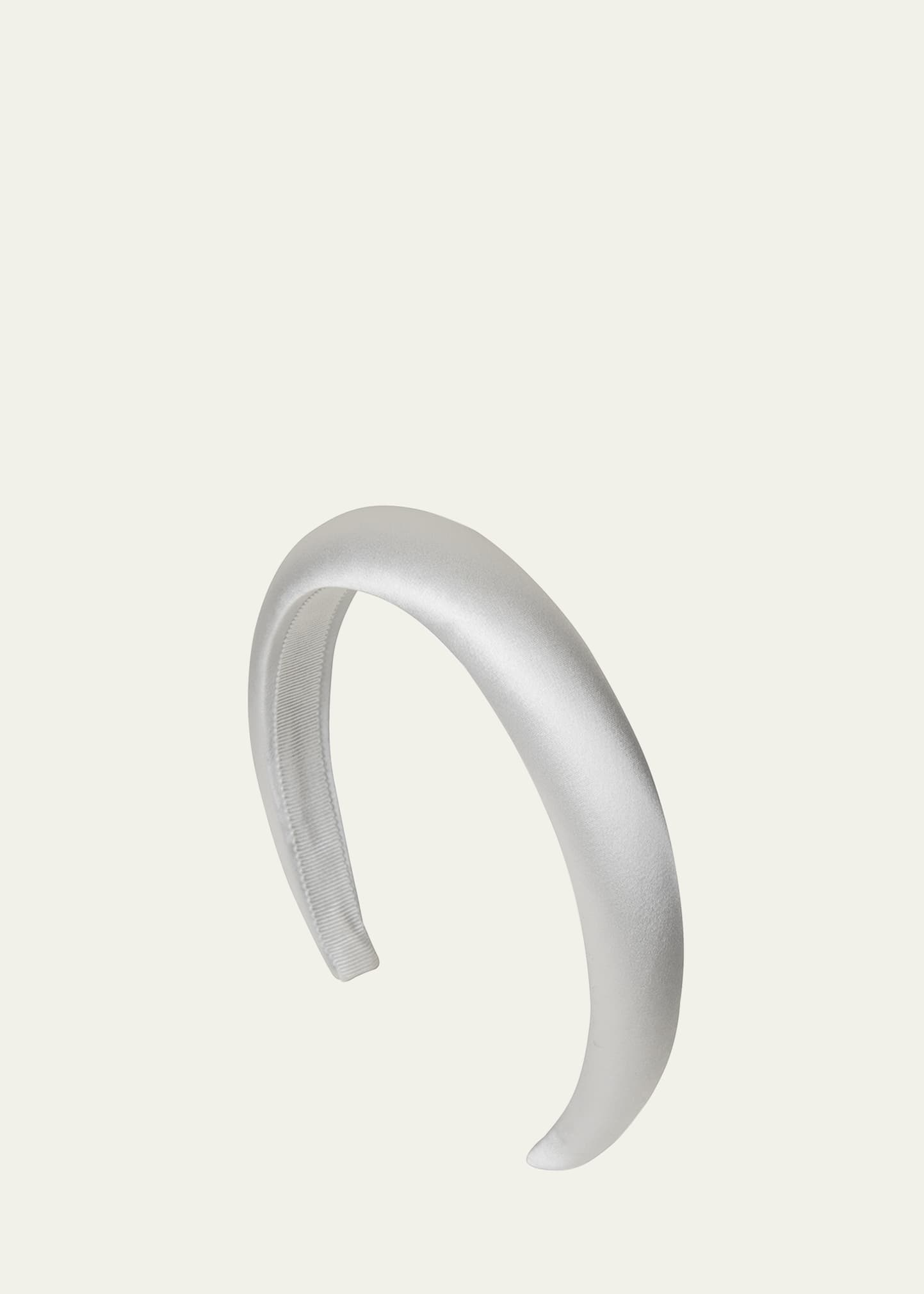 Tori Hammered Silk Satin Headband - 1