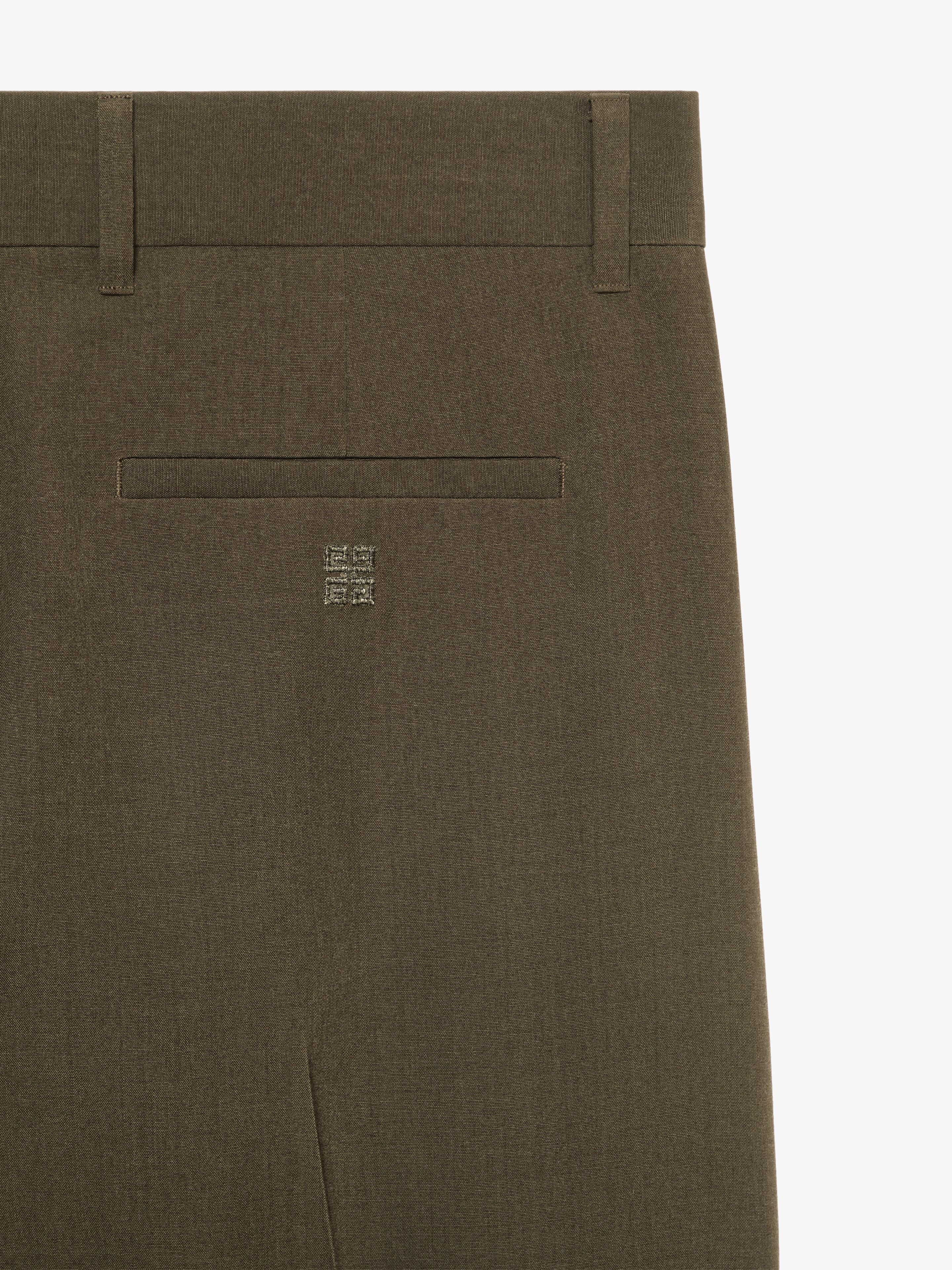 TAILORED PANTS IN WOOL WITH POCKET DETAILS - 5