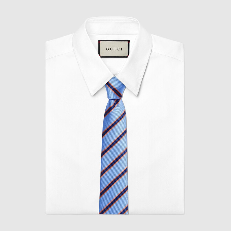 GUCCI Striped silk tie outlook