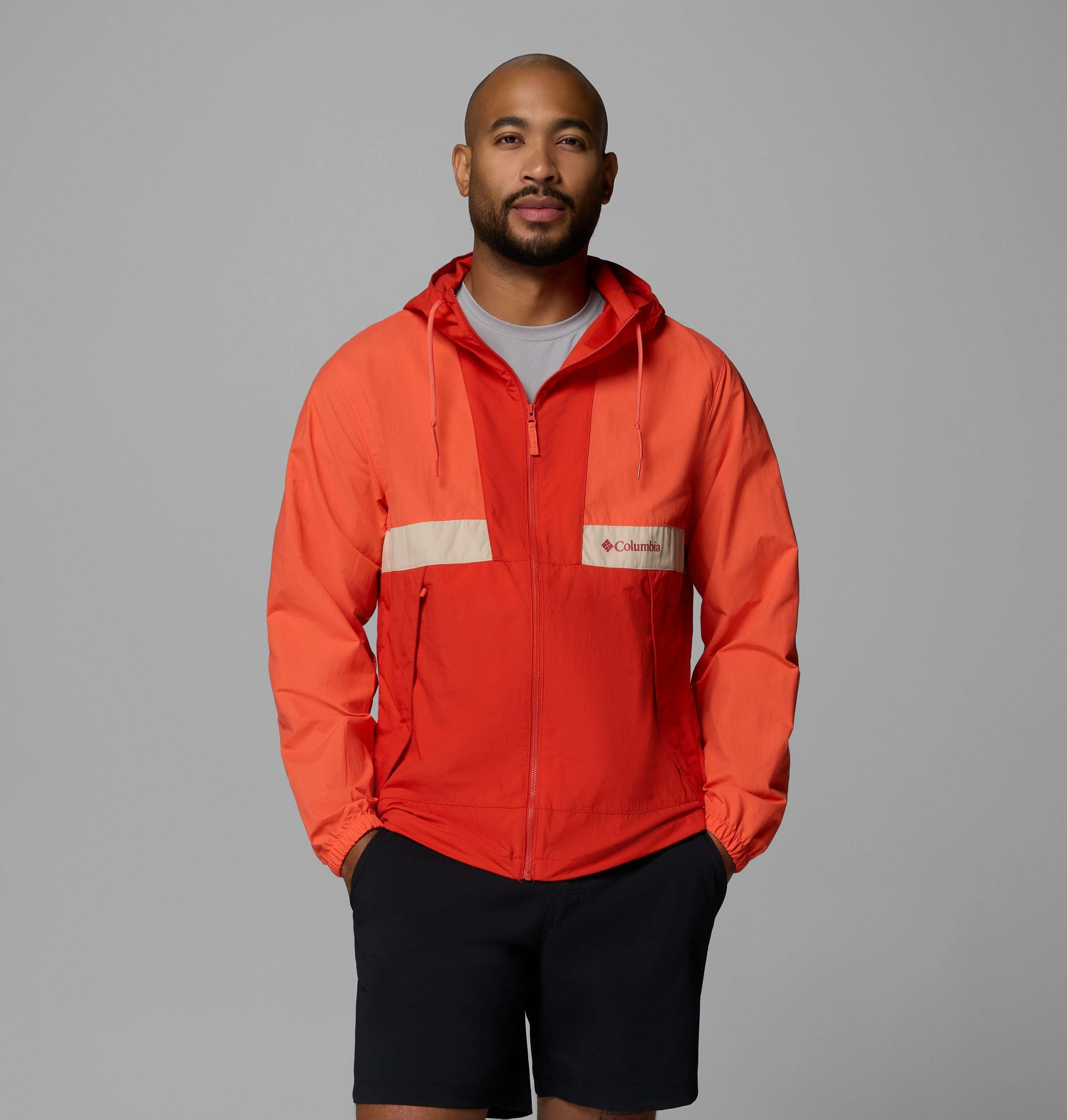 Men's Spire Valley Hooded Windbreaker - 1