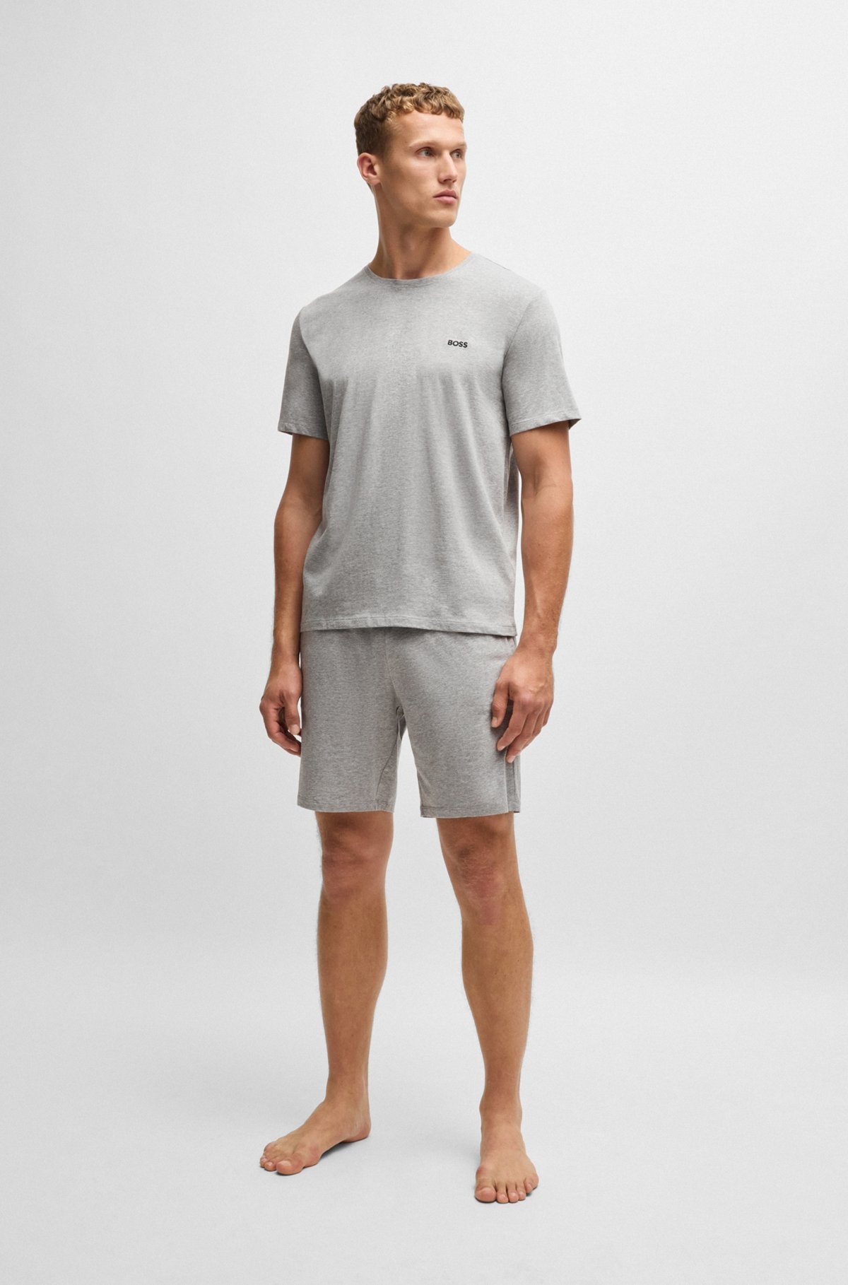 STRETCH-COTTON REGULAR-FIT T-SHIRT WITH LOGO DETAIL - 3