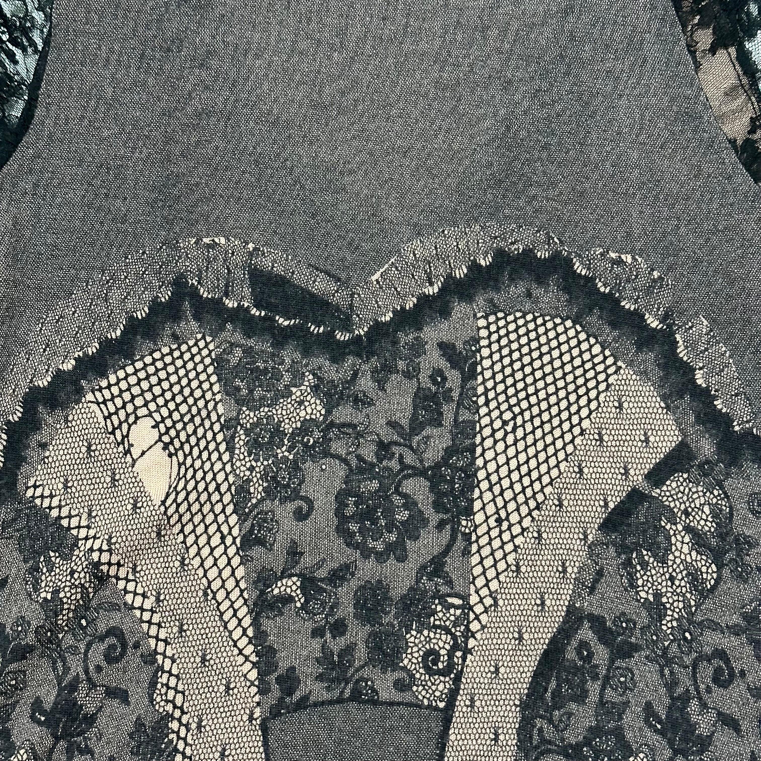 CHRISTIAN DIOR Spring Summer 2006 Lace Trim Knit T-Shirt - 4
