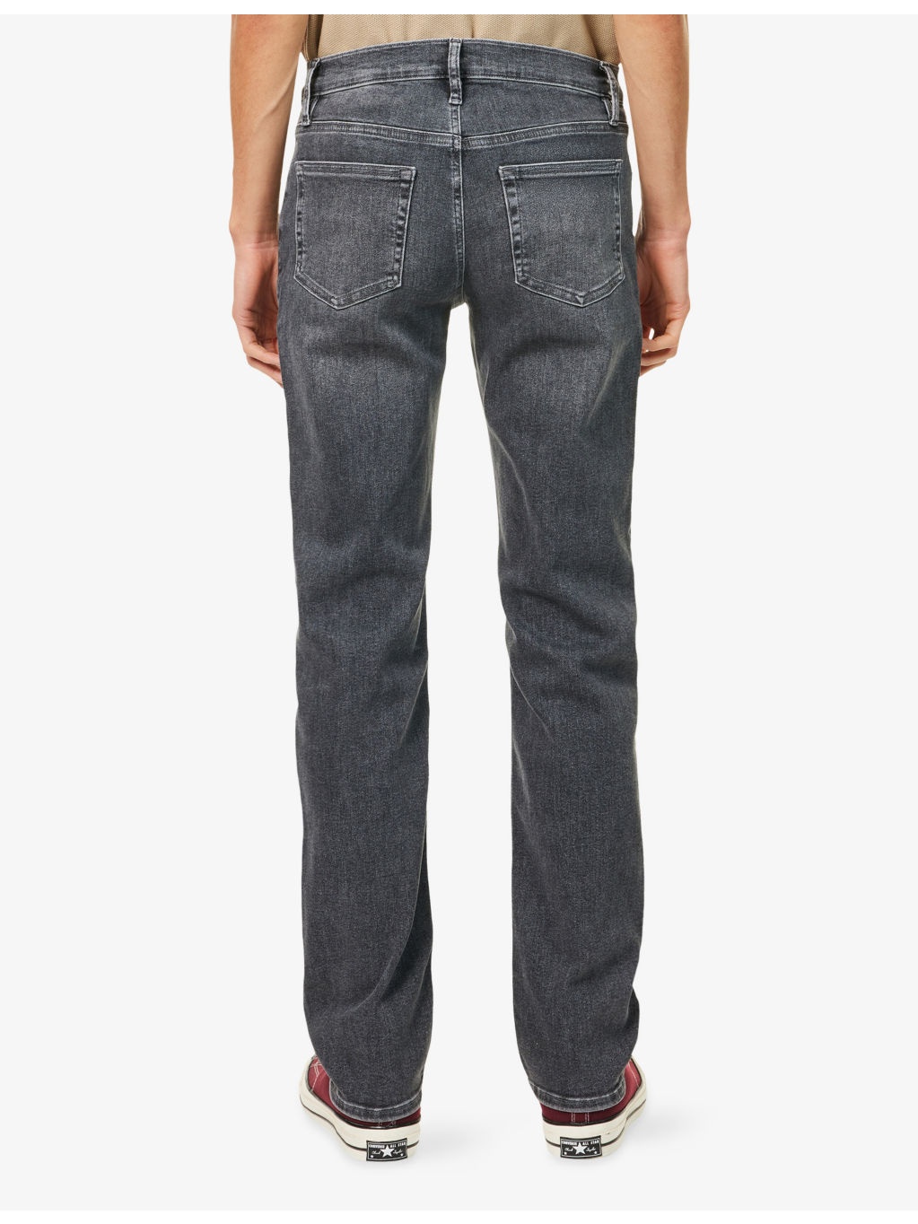 L'homme Athletic Straight Slim-Fit Stretch-Denim Jeans - 4