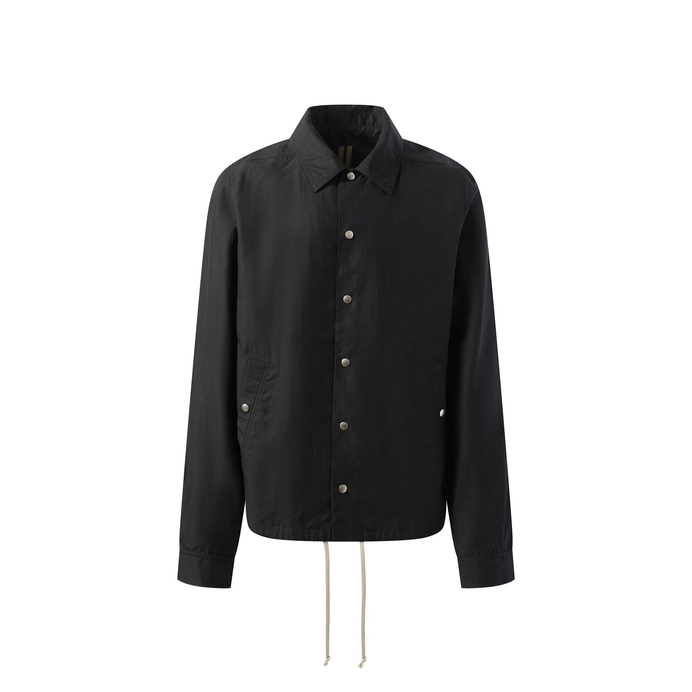 Snapfront Nylon Jacket in Black - 2