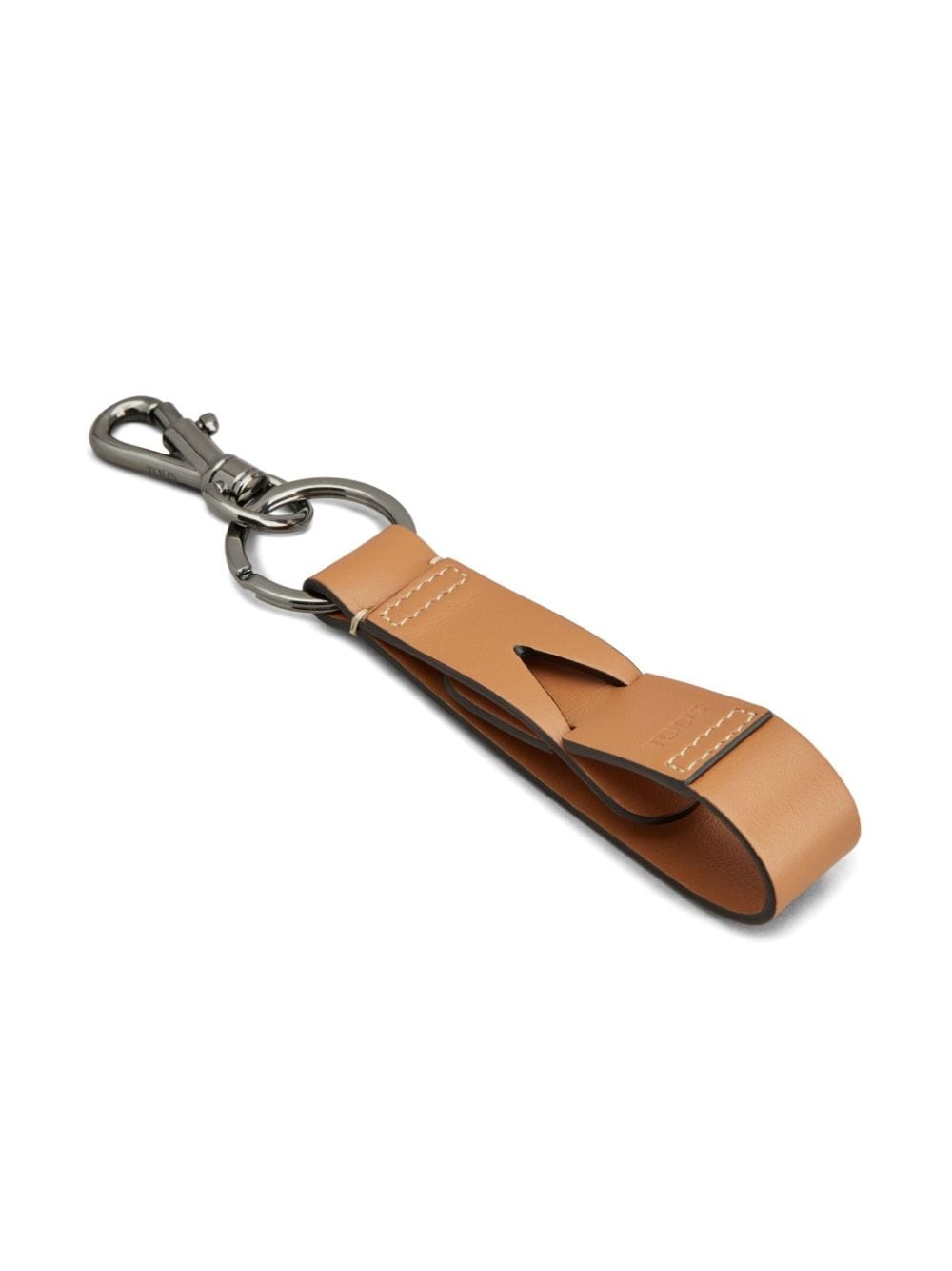 Greca logo-debossed key holder - 2