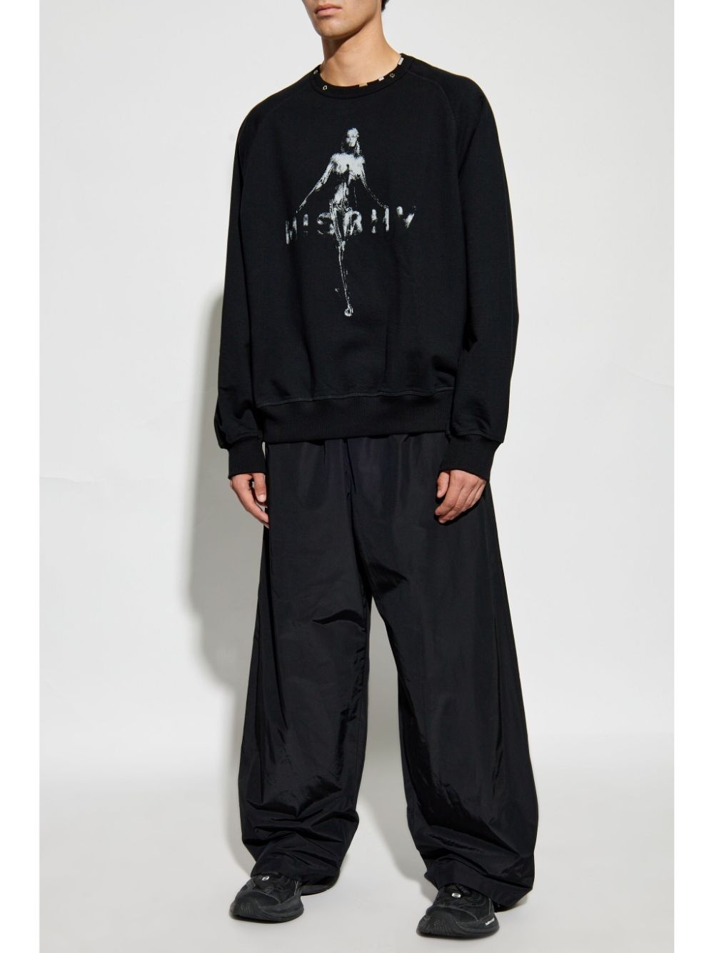logo-print cotton sweatshirt - 2