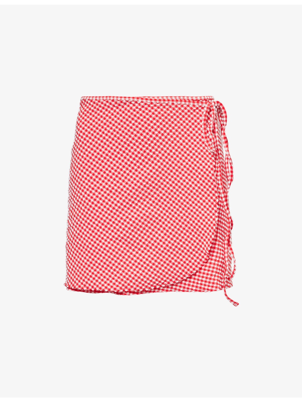 Self-Tie Stretch-Woven Short Sarong - 1