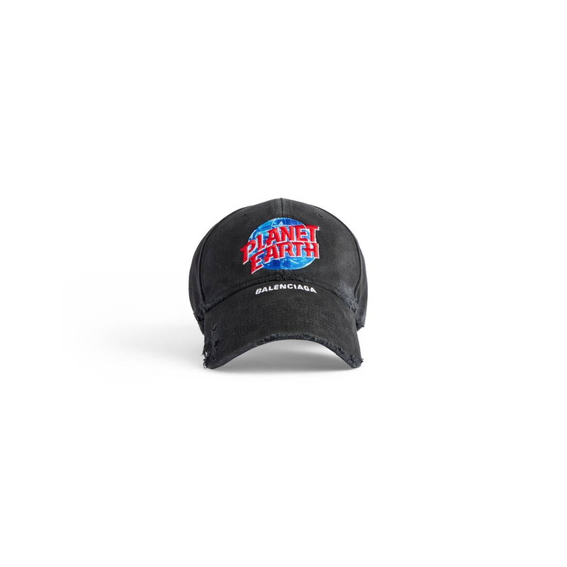 Men's Planet Earth Cap in Black 1