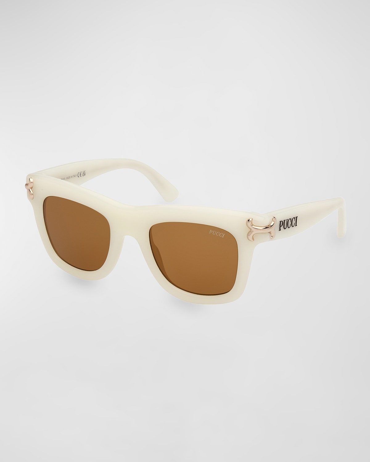 Logo Acetate Square Sunglasses - 1