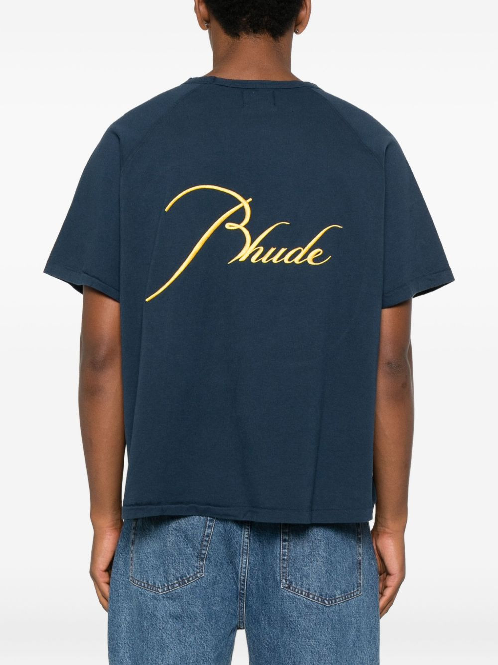 embroidered raglan-sleeve T-shirt - 3