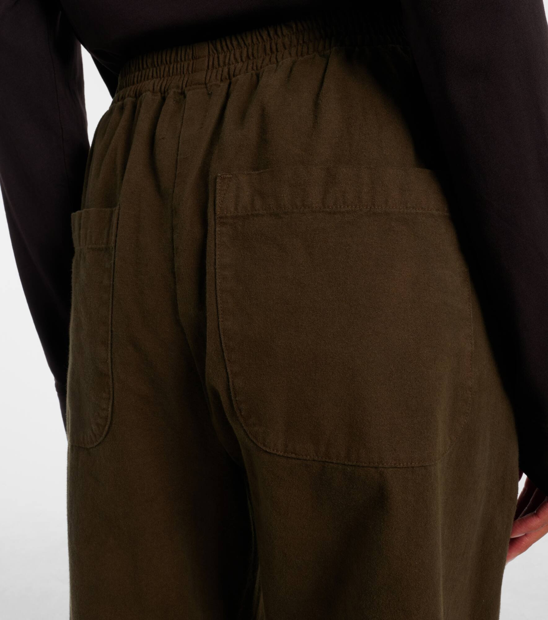 Chloe high-rise cotton canvas barrel-leg pants - 5
