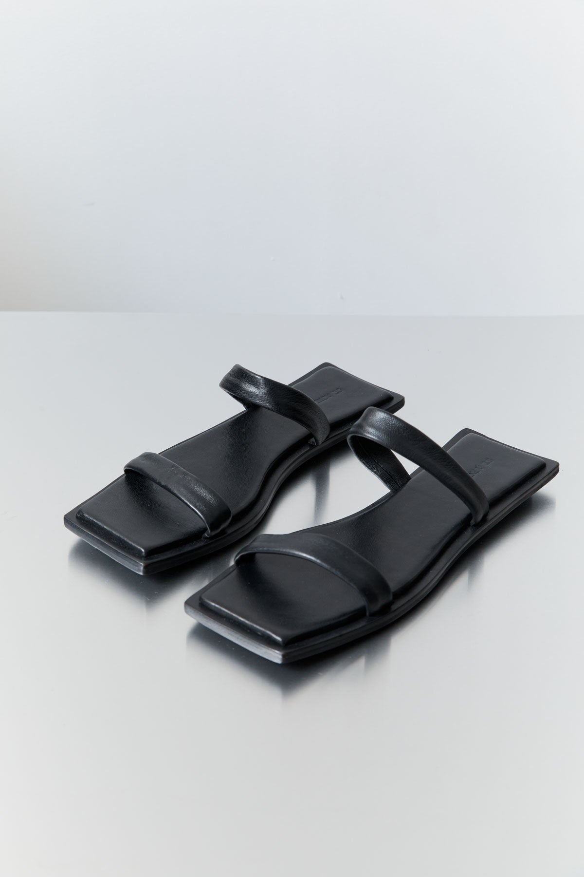 Minimal Two Strap Slide - Black - 1