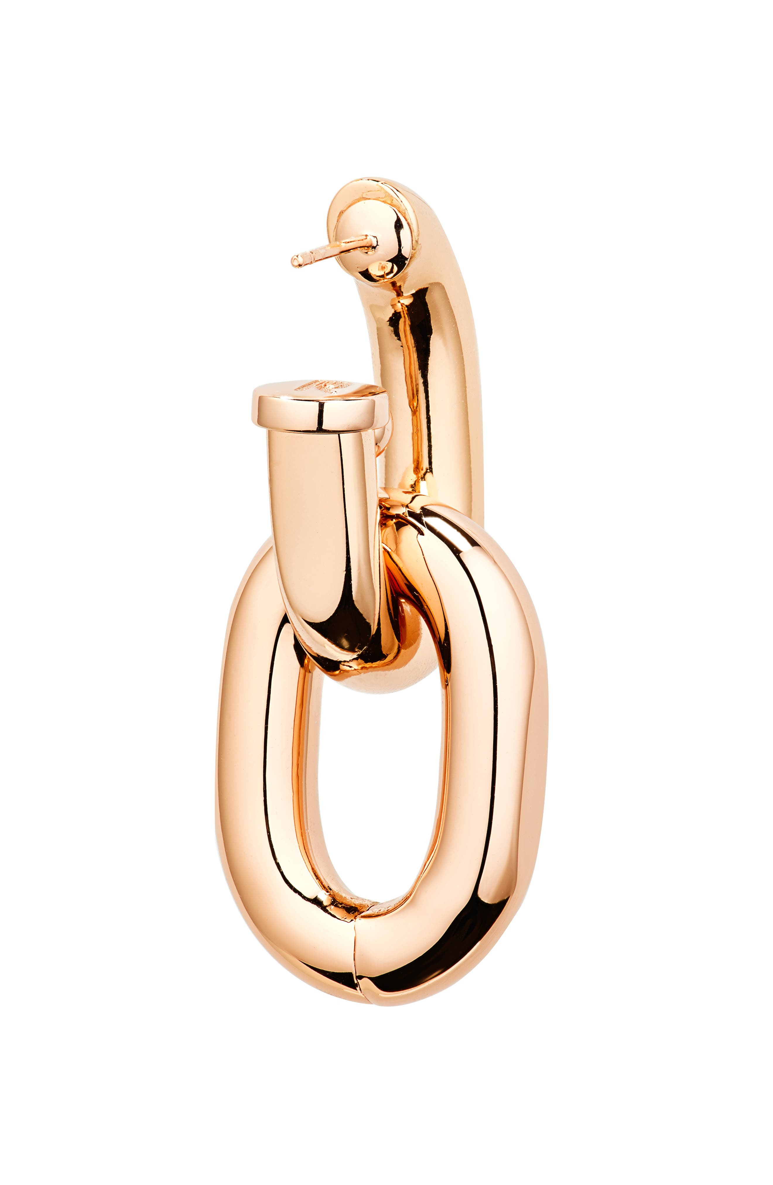 Rabanne XL Link Drop Earrings in Pink Gold at Nordstrom - 4