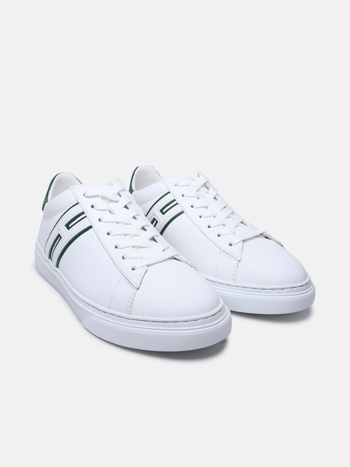 WHITE LEATHER SNEAKERS - 2