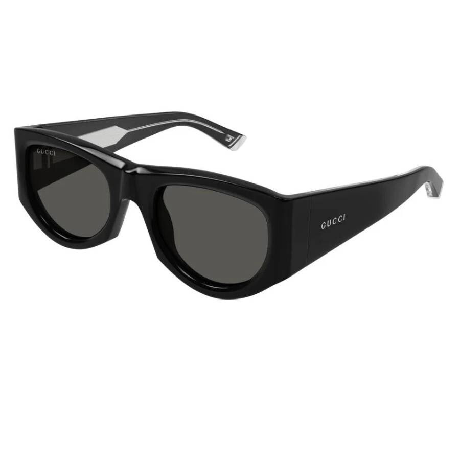 Gucci Grey Rectangular Ladies Sunglasses GG1917S 001 53 - 2